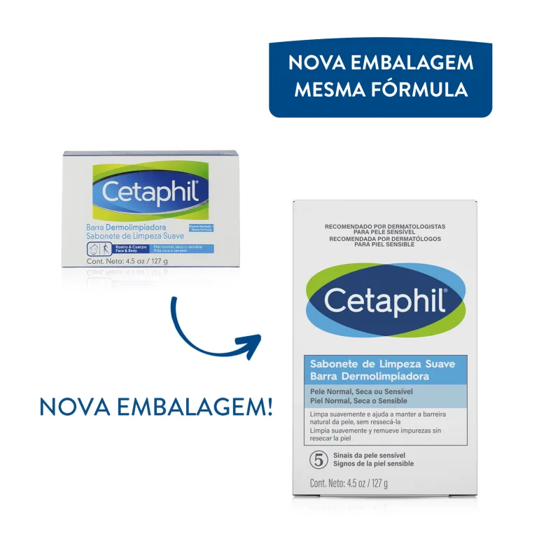 Cetaphil Limpeza Suave - Sabonete em Barra 127g - Imagem 2